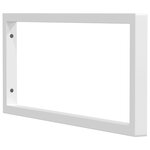 vidaXL Supports d'étagères pour lavabo 2 Pièces blanc rectangulaire acier