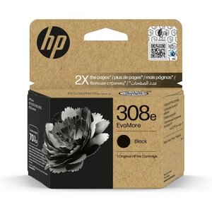 Cartouche d'encre HP 308e authentique Noir EvoMore (7FP22UE) pour HP Envy 6110 6120 6130 6520 6530