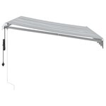 vidaXL Auvent rétractable automatique anthracite et blanc 300x250 cm