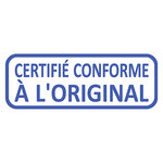 Tampon X-print texte 'CERTIFIE CONFORME A L'ORIGINAL' TRODAT