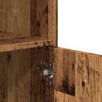 vidaXL Armoire à roulettes vieux bois 55x40x91 cm bois d'ingénierie