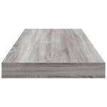 vidaXL Étagères murales 4 Pièces sonoma gris 60x10x1 5 cm bois ingénierie