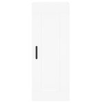 vidaXL Buffet haut Blanc 34 5x34x180 cm Bois d'ingénierie