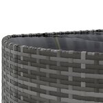vidaXL Salon de jardin 6 Pièces avec coussins gris résine tressée