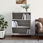 vidaXL Armoire à étagères sonoma gris 69 5x32 5x90cm bois d'ingénierie