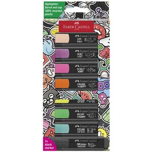 Surligneur TEXTLINER 46 GRAFFITI étui de 8 FABER-CASTELL
