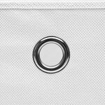 vidaXL Boîtes de rangement 10 Pièces Tissu intissé 28x28x28 cm Blanc