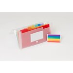 Trieur Midi 7 Compartiments En Polypropylène Crystal - 14x26cm - Cristal - X 5 - Exacompta