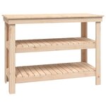 vidaXL Banc de travail 110 5x50x80 cm Bois de pin massif