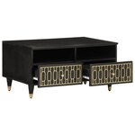 vidaXL Table basse 80x54x40 cm bois de manguier massif