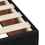 vidaXL Sommier à lattes de lit avec matelas Noir 100x200 cm Velours