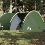 vidaXL Tente de camping tunnel 4 personnes vert imperméable