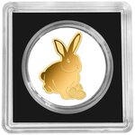 Pièce de monnaie en Or 3000 Francs g 0.031 (1/1000 oz) Millésime 2025 Gold Gift EASTER BUNNY 1/1000