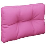 vidaXL Coussin de palette rose 60x40x12 cm tissu