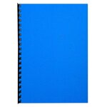 Paquet De 100 Couvertures Grain Cuir Pour Reliure A4 - Bleu - Papeteries De Clairefontaine