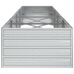 vidaXL Lit surélevé de jardin 320x80x45 cm Acier galvanisé Argenté