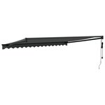 vidaXL Auvent rétractable automatique anthracite 4x3 m
