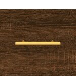 vidaXL Table de chevet murale chêne marron 35x35x20 cm
