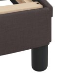 vidaXL Cadre de lit sans matelas marron foncé 160x200 cm tissu