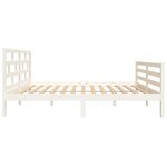 vidaXL Cadre de lit Blanc Bois de pin massif 120x200 cm