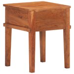 vidaXL Table de chevet 40x40x50 cm Bois d'acacia massif