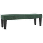 vidaXL Sommier à lattes de lit et matelas Vert foncé 160x200cm Velours