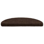 vidaXL Tapis autoadhésifs de marches 5 Pièces Marron 65x21x4cm Aiguilleté