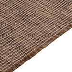 vidaXL Tapis à tissage plat d'extérieur 80x250 cm Marron