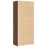 vidaXL Buffet haut chêne marron 80x42 5x185 cm bois d'ingénierie