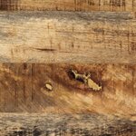 vidaXL Tables basses gigognes 3Pièces bois de manguier massif brut et fer
