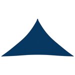 vidaXL Voile de parasol Tissu Oxford triangulaire 2 5x2 5x3 5 m Bleu