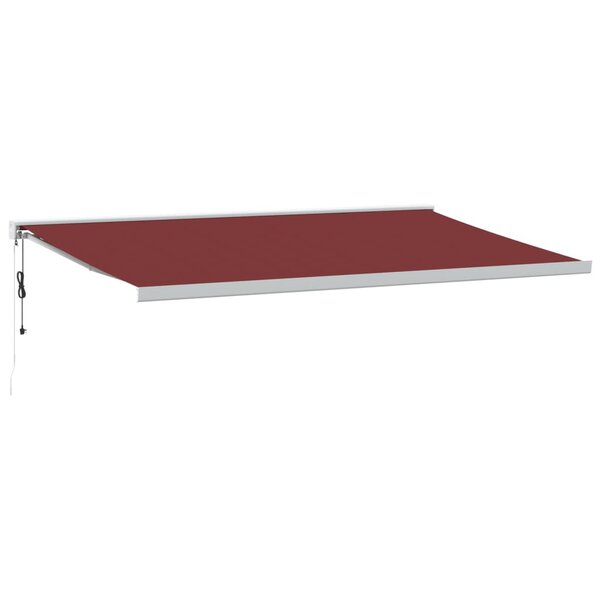 vidaXL Auvent rétractable automatique bordeaux 500x300 cm