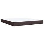 vidaXL Sommier à lattes de lit avec matelas Marron foncé 180x200 cm