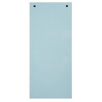 Paquet 100 Fiches Intercalaires Horizontales Unies Perforées Forever - 105x240mm - Bleu Clair - X 12 - Exacompta