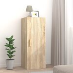 vidaXL Armoire murale Chêne sonoma 34 5x34x90 cm Bois d'ingénierie
