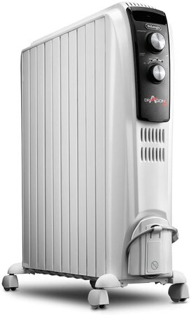 Radiateur Bain D'Huile Avec Thermostat Réglable 2500 W Blanc - La