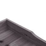 vidaXL Table à plantes avec étagère gris 78x38x82 5 cm bois de sapin