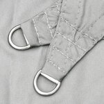 vidaXL Voile d'ombrage gris clair 5x5 m 100  polyester oxford