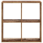 vidaXL Bibliothèque vieux bois 68 5x32x68 5 cm bois d'ingénierie