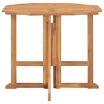 vidaXL Ensemble à manger d'extérieur pliable 5 Pièces Bois solide de teck