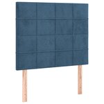 vidaXL Cadre de lit avec tête de lit Bleu foncé 80x200 cm Velours