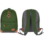 ABBEY Sac a dos de taille moyenne - 100% Polyester 300T - 42 x 30 x 16 cm - Capacité : 20 L - Vert Armée