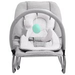 vidaXL Transat pour bébé Gris clair Acier