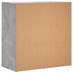 vidaXL Buffets 2 Pièces gris béton 79x38x80 cm bois d'ingénierie