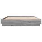 vidaXL Cadre de lit sonoma gris 160x200 cm bois d'ingénierie