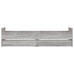 vidaXL Cadre de lit sans matelas sonoma gris 75x190 cm