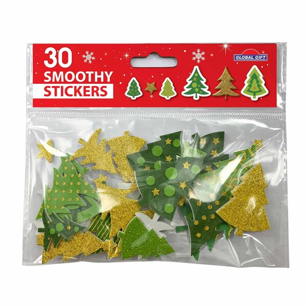 Autocollants mousse EVA - Sapins de Noël