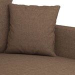 vidaXL Canapé à 2 places Marron 140 cm Tissu