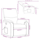vidaXL Fauteuil inclinable de massage Cappuccino Similicuir