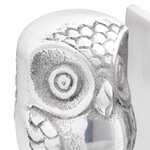 Serre-livres vidaXL 2 Pièces Argent 7x9x11 cm Aluminium Hibou